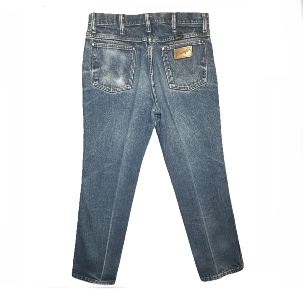 Wrangler Jeans Cowboy Original Fit Blue Straight Western Denim 936 Size 32x30 - Picture 2 of 9